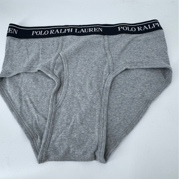 Polo by Ralph Lauren Heather Gray Briefs - Picture 2 of 6